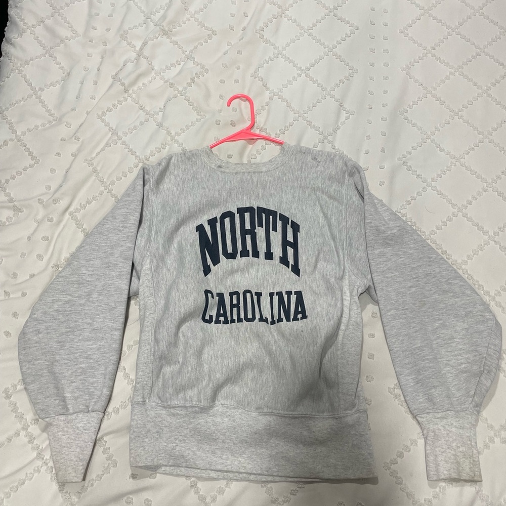 Gray 'North Carolina' vintage Crewneck Sweatshirt